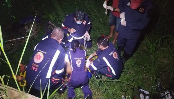 Acidente no Loteamento Bonsucesso em Rio Branco tira a vida de motociclista e deixa mulher ferida